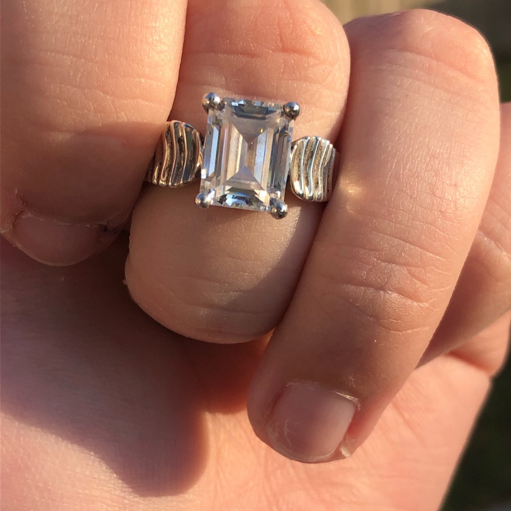 Sterling Silver Cubic Zirconia Ring